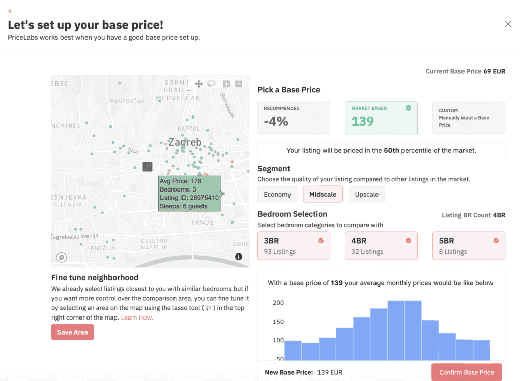 Setting up your base price