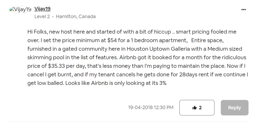 Revisión de Precios inteligentes de Airbnb