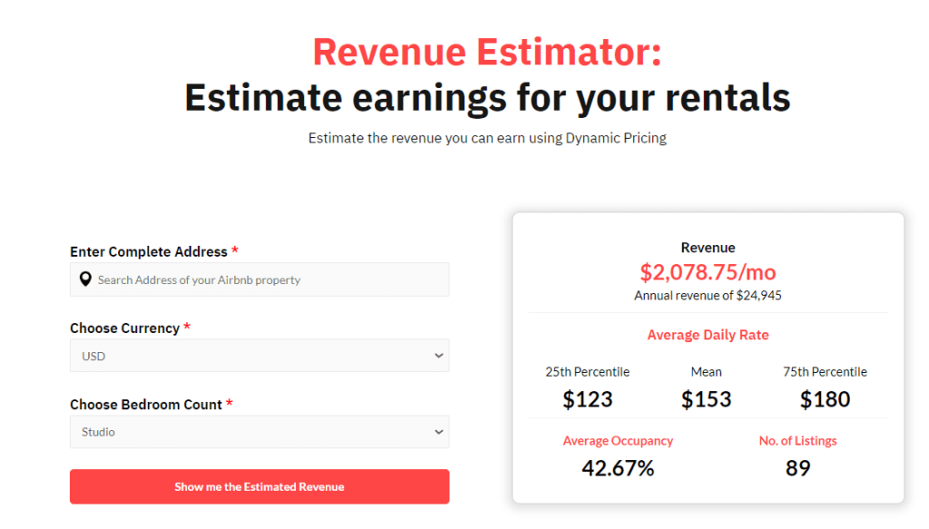 revenue estimator