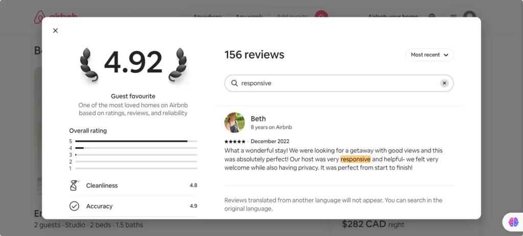 A Response Guest Favorite Airbnb Host