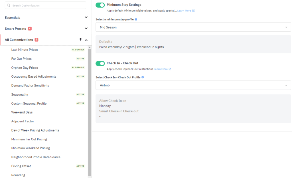 PriceLabs Customizations to Help You Manage Your Pricing